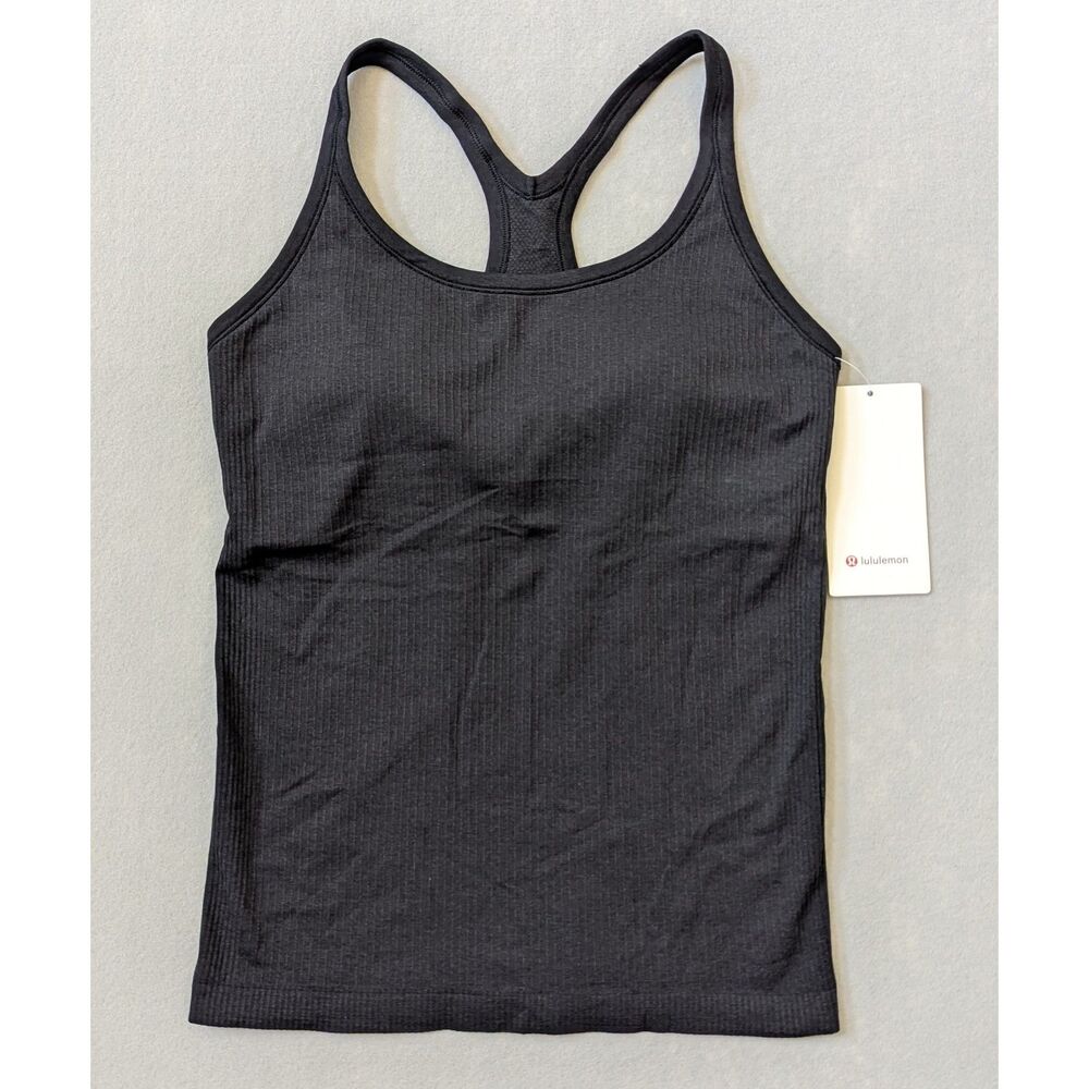 NWT lululemon Ebb to Street Tank Black Size 10